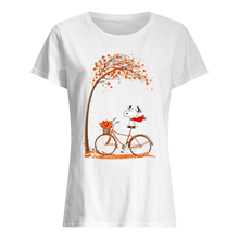 Load image into Gallery viewer, Snoopy Cartoon Movie Autumn Is Coming Gift For Fans Ladies Tee
