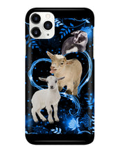 Load image into Gallery viewer, Lovely Phone Case Twinkling Blue Heart Gift For Goat Lovers Phone case
