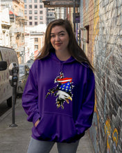 Load image into Gallery viewer, Eagle Giant Scratch USA Flag Gift For Women Hoodie
