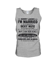 Load image into Gallery viewer, Sorry Ladies I'm Married To A Freaking Sexy Wife Who Was Born In October Unisex Tank Top

