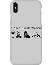 Load image into Gallery viewer, Simple Woman Loves Wine Camping Shoes And Climbing Phone case
