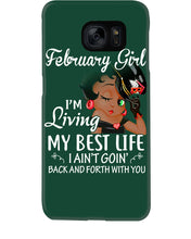 Load image into Gallery viewer, Betty Boop February Girl Living My Best Life Birthday Meaningful Gift Phone case
