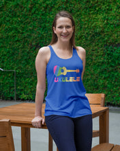 Load image into Gallery viewer, Ukulele Colorful Design Gift For Ukulele Players Ladies Flowy Tank
