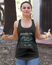 Load image into Gallery viewer, December Girl I Have Three Sides Birthday Gift For Women Ladies Flowy Tank

