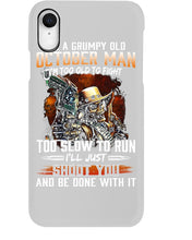 Load image into Gallery viewer, October Grumpy Old Man Will Shoot You For Birthday Gift Phone case
