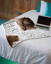 Load image into Gallery viewer, Just Do Your Best Loving Eyes For Each Other Mum Gift For Daughter Fleece Blanket
