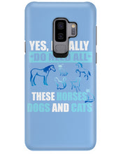 Load image into Gallery viewer, I Do Need All These Horses Dogs And Cats Phone case
