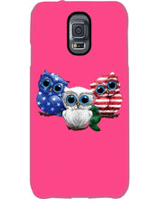 Load image into Gallery viewer, Lovely Phone Case Three Owl With US Flag Gift For Owl Lovers Phone case
