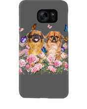 Load image into Gallery viewer, Pekingese With Peonies Gift For Dog Lovers Phone case
