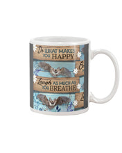 Load image into Gallery viewer, Do What Makes You Happy With Bats Gift For Girls Mug
