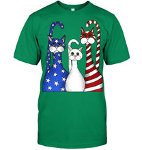 Load image into Gallery viewer, Cat Happy America  Independence's Day Special Custom Design Guys Tee
