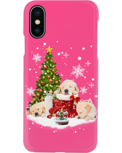 Load image into Gallery viewer, Funny Golden Retrievers Sleep In Red Boots Gift For Dog Lovers Phone case
