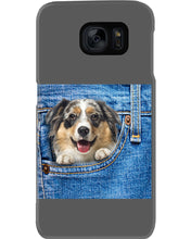 Load image into Gallery viewer, Australian Shepherd In Denim Pocket Gift For Dog Lovers Phone case

