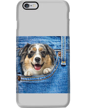 Load image into Gallery viewer, Australian Shepherd In Denim Pocket Gift For Dog Lovers Phone case
