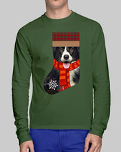 Load image into Gallery viewer, Santa Border Collie In Stock Gift For Dog Lovers Unisex Long Sleeve
