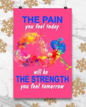 Load image into Gallery viewer, The Pain You Feel Today Will Be The Strength Gift For Women Vertical Poster

