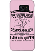 Load image into Gallery viewer, A Spoiled Wife Of An October Grumpy Old Man Birthday Meaningful Gift Phone case

