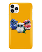 Load image into Gallery viewer, Lovely Phone Case Three Owl With US Flag Gift For Owl Lovers Phone case

