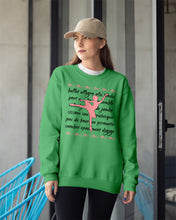 Load image into Gallery viewer, Ballet Words Pink Pattern Gift For Ballet Dancer Sweatshirt
