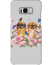 Load image into Gallery viewer, Pekingese With Peonies Gift For Dog Lovers Phone case
