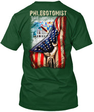 Load image into Gallery viewer, Philebotomist American Flag Special Custom Design Personalized Job Gift Guys Tee
