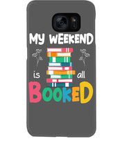 Load image into Gallery viewer, Vintage Funny My Weekend Booked Gift For Book Lovers Phone case

