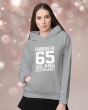 Load image into Gallery viewer, Fabrique En 66 55 Ans D’Excellence Custom Design Gift For Friends Hoodie
