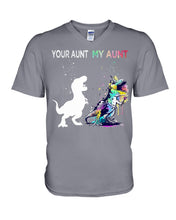 Load image into Gallery viewer, Your Aunt My Aunt Colorful Design Gift For Friends Guys V-Neck
