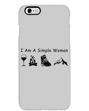 Load image into Gallery viewer, Simple Woman Loves Wine Camping Shoes And Climbing Phone case
