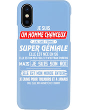 Load image into Gallery viewer, Je Suis Un Homme Chanceux J'ai Line Femme Custom Design Je Suis Son Roi Phone case
