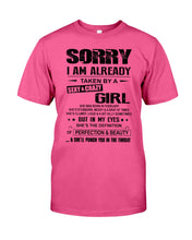 Load image into Gallery viewer, I'm Already Taken By A Sexy And Crazy Girl She Was Born In February Guys Tee
