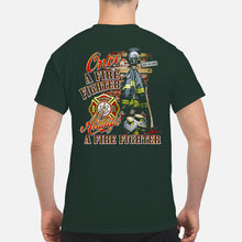Load image into Gallery viewer, Once A Firefighter   Always A Firefighter   Special Custom Design Guys Tee
