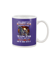 Load image into Gallery viewer, October Grumpy Old Man Will Shoot You For Birthday Gift Mug
