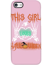 Load image into Gallery viewer, This Girl Loves Halloween Gift For Girls Phone case

