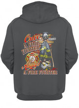 Load image into Gallery viewer, Once A Firefighter   Always A Firefighter   Special Custom Design Hoodie
