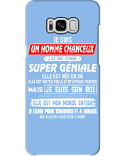Load image into Gallery viewer, Je Suis Un Homme Chanceux J'ai Line Femme Custom Design Je Suis Son Roi Phone case

