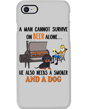 Load image into Gallery viewer, A Man Loves Beer And Dachshund Gift For Dog Lovers Phone case
