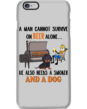 Load image into Gallery viewer, A Man Loves Beer And Dachshund Gift For Dog Lovers Phone case
