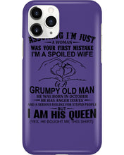 Load image into Gallery viewer, A Spoiled Wife Of An October Grumpy Old Man Birthday Meaningful Gift Phone case
