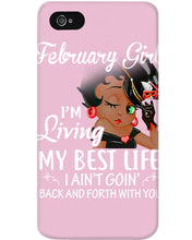 Load image into Gallery viewer, Betty Boop February Girl Living My Best Life Birthday Meaningful Gift Phone case
