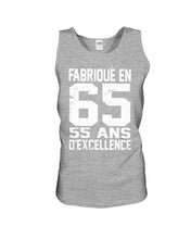 Load image into Gallery viewer, Fabrique En 66 55 Ans D’Excellence Custom Design Gift For Friends Unisex Tank Top
