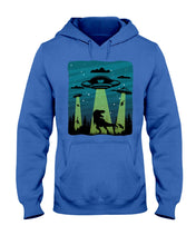 Load image into Gallery viewer, UFA Dinosaur T Rex Sky Full Of Stars Hoodie
