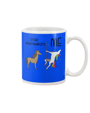 Load image into Gallery viewer, Funny Difference Between Me And Other Psychotherapists Unicorn And Horse Mug
