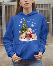 Load image into Gallery viewer, Funny Golden Retrievers Sleep In Red Boots Gift For Dog Lovers Hoodie
