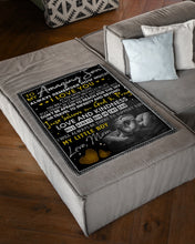 Load image into Gallery viewer, Just Believe In God And Pray Mama Gift For Son Fleece Blanket
