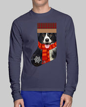 Load image into Gallery viewer, Santa Border Collie In Stock Gift For Dog Lovers Unisex Long Sleeve
