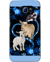 Load image into Gallery viewer, Lovely Phone Case Twinkling Blue Heart Gift For Goat Lovers Phone case
