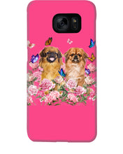 Load image into Gallery viewer, Pekingese With Peonies Gift For Dog Lovers Phone case
