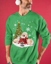 Load image into Gallery viewer, Funny Golden Retrievers Sleep In Red Boots Gift For Dog Lovers Sweatshirt
