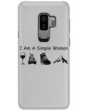 Load image into Gallery viewer, Simple Woman Loves Wine Camping Shoes And Climbing Phone case
